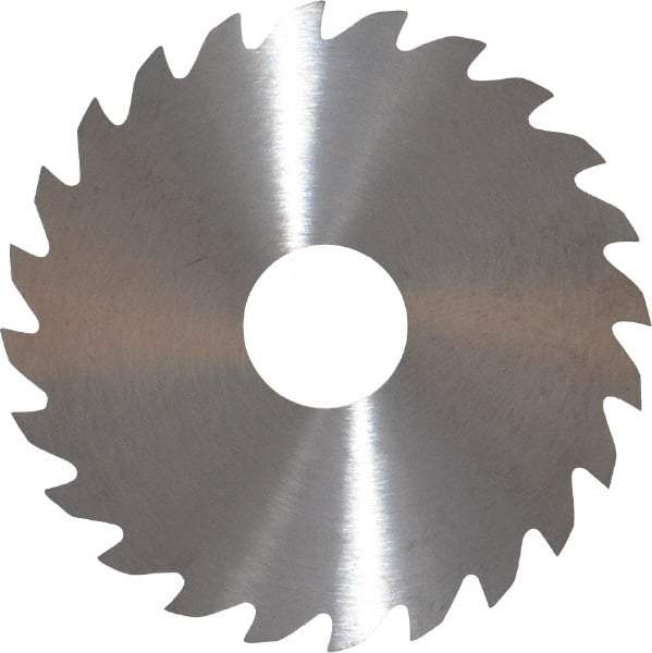 RobbJack - 2" Diam x 0.04" Blade Thickness x 1/2" Arbor Hole Diam, 24 Tooth Slitting and Slotting Saw - Arbor Connection, Right Hand, Uncoated, Solid Carbide, Concave Ground - USA Tool & Supply