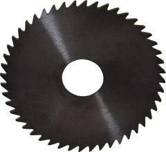 RobbJack - 2" Diam x 0.04" Blade Thickness x 1/2" Arbor Hole Diam, 48 Tooth Slitting and Slotting Saw - Arbor Connection, Right Hand, Uncoated, Solid Carbide, Concave Ground - USA Tool & Supply