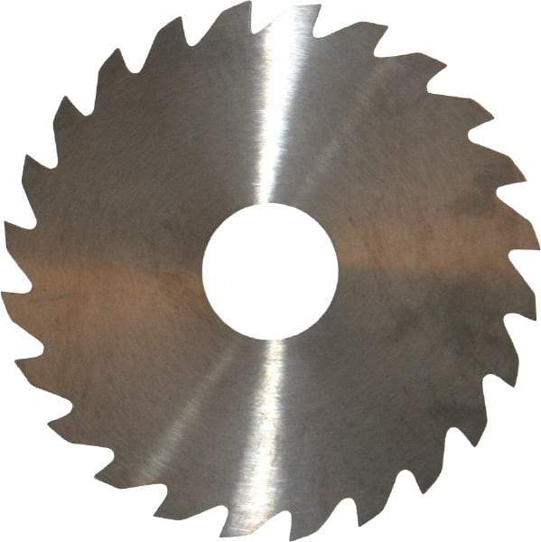 RobbJack - 2" Diam x 0.051" Blade Thickness x 1/2" Arbor Hole Diam, 24 Tooth Slitting and Slotting Saw - Arbor Connection, Right Hand, Uncoated, Solid Carbide, Concave Ground - USA Tool & Supply