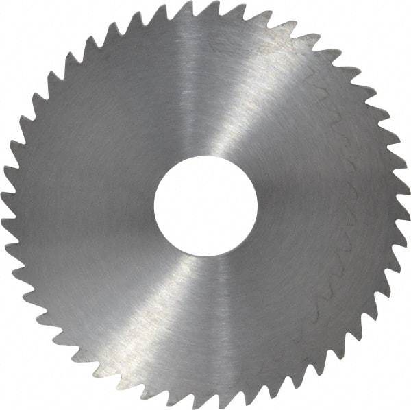 RobbJack - 2" Diam x 0.0781" Blade Thickness x 1/2" Arbor Hole Diam, 48 Tooth Slitting and Slotting Saw - Arbor Connection, Right Hand, Uncoated, Solid Carbide, Concave Ground - USA Tool & Supply