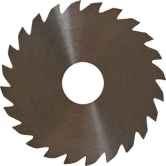 RobbJack - 2" Diam x 0.0937" Blade Thickness x 1/2" Arbor Hole Diam, 24 Tooth Slitting and Slotting Saw - Arbor Connection, Right Hand, Uncoated, Solid Carbide, Concave Ground - USA Tool & Supply