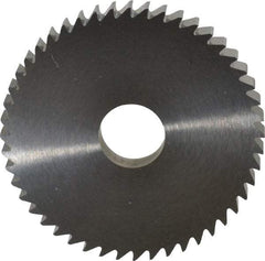 RobbJack - 2" Diam x 1/4" Blade Thickness x 1/2" Arbor Hole Diam, 48 Tooth Slitting and Slotting Saw - Arbor Connection, Right Hand, Uncoated, Solid Carbide, Concave Ground - USA Tool & Supply