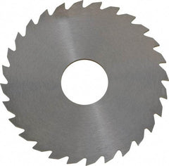 RobbJack - 2-1/4" Diam x 0.0781" Blade Thickness x 5/8" Arbor Hole Diam, 28 Tooth Slitting and Slotting Saw - Arbor Connection, Right Hand, Uncoated, Solid Carbide, Concave Ground - USA Tool & Supply