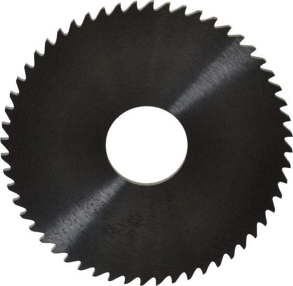 RobbJack - 2-1/4" Diam x 0.0781" Blade Thickness x 5/8" Arbor Hole Diam, 56 Tooth Slitting and Slotting Saw - Arbor Connection, Right Hand, Uncoated, Solid Carbide, Concave Ground - USA Tool & Supply