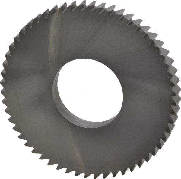 RobbJack - 2-1/2" Diam x 1/4" Blade Thickness x 1" Arbor Hole Diam, 56 Tooth Slitting and Slotting Saw - Arbor Connection, Right Hand, Uncoated, Solid Carbide, Concave Ground - USA Tool & Supply