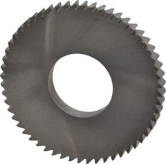 RobbJack - 2-1/2" Diam x 1/4" Blade Thickness x 1" Arbor Hole Diam, 56 Tooth Slitting and Slotting Saw - Arbor Connection, Right Hand, Uncoated, Solid Carbide, Concave Ground - USA Tool & Supply