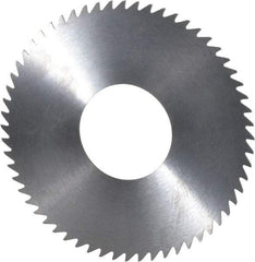 RobbJack - 2-3/4" Diam x 0.023" Blade Thickness x 1" Arbor Hole Diam, 60 Tooth Slitting and Slotting Saw - Arbor Connection, Right Hand, Uncoated, Solid Carbide, Concave Ground - USA Tool & Supply