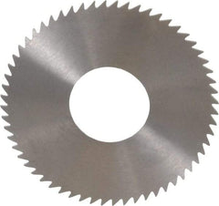 RobbJack - 2-3/4" Diam x 0.0468" Blade Thickness x 1" Arbor Hole Diam, 60 Tooth Slitting and Slotting Saw - Arbor Connection, Right Hand, Uncoated, Solid Carbide, Concave Ground - USA Tool & Supply