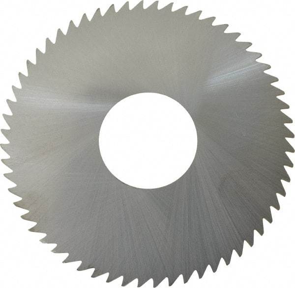 RobbJack - 3" Diam x 1/16" Blade Thickness x 1" Arbor Hole Diam, 60 Tooth Slitting and Slotting Saw - Arbor Connection, Right Hand, Uncoated, Solid Carbide, Concave Ground - USA Tool & Supply