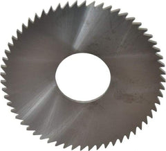 RobbJack - 3" Diam x 0.0781" Blade Thickness x 1" Arbor Hole Diam, 60 Tooth Slitting and Slotting Saw - Arbor Connection, Right Hand, Uncoated, Solid Carbide, Concave Ground - USA Tool & Supply