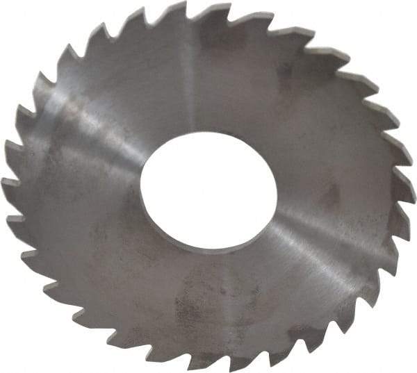 RobbJack - 3" Diam x 0.0937" Blade Thickness x 1" Arbor Hole Diam, 30 Tooth Slitting and Slotting Saw - Arbor Connection, Right Hand, Uncoated, Solid Carbide, Concave Ground - USA Tool & Supply