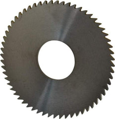 RobbJack - 3" Diam x 0.0937" Blade Thickness x 1" Arbor Hole Diam, 60 Tooth Slitting and Slotting Saw - Arbor Connection, Right Hand, Uncoated, Solid Carbide, Concave Ground - USA Tool & Supply