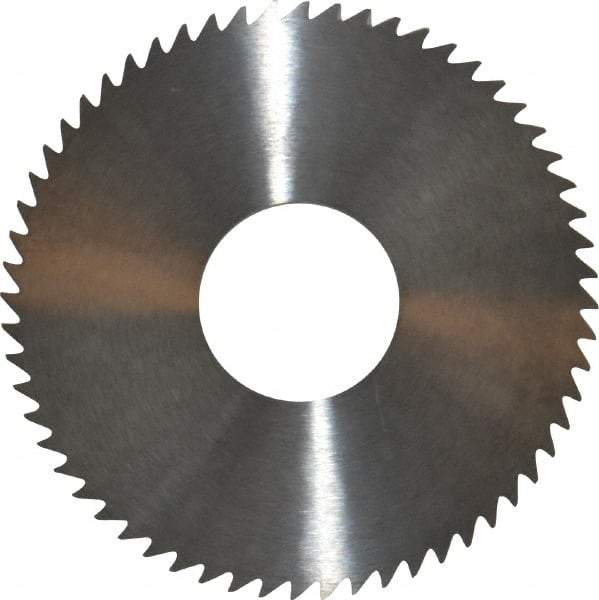 RobbJack - 3" Diam x 1/8" Blade Thickness x 1" Arbor Hole Diam, 60 Tooth Slitting and Slotting Saw - Arbor Connection, Right Hand, Uncoated, Solid Carbide, Concave Ground - USA Tool & Supply