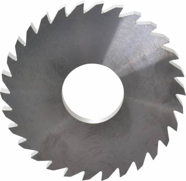 RobbJack - 3" Diam x 1/4" Blade Thickness x 1" Arbor Hole Diam, 30 Tooth Slitting and Slotting Saw - Arbor Connection, Right Hand, Uncoated, Solid Carbide, Concave Ground - USA Tool & Supply