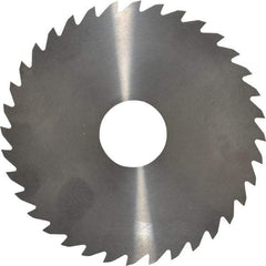 RobbJack - 4" Diam x 0.0468" Blade Thickness x 1" Arbor Hole Diam, 36 Tooth Slitting and Slotting Saw - Arbor Connection, Right Hand, Uncoated, Solid Carbide, Concave Ground - USA Tool & Supply