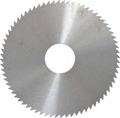 RobbJack - 4" Diam x 0.0468" Blade Thickness x 1" Arbor Hole Diam, 72 Tooth Slitting and Slotting Saw - Arbor Connection, Right Hand, Uncoated, Solid Carbide, Concave Ground - USA Tool & Supply