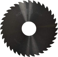 RobbJack - 4" Diam x 1/16" Blade Thickness x 1" Arbor Hole Diam, 36 Tooth Slitting and Slotting Saw - Arbor Connection, Right Hand, Uncoated, Solid Carbide, Concave Ground - USA Tool & Supply