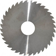 RobbJack - 4" Diam x 0.0781" Blade Thickness x 1" Arbor Hole Diam, 36 Tooth Slitting and Slotting Saw - Arbor Connection, Right Hand, Uncoated, Solid Carbide, Concave Ground - USA Tool & Supply