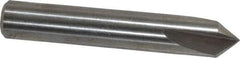 Keo - 1/4" Head Diam, 1/4" Shank Diam, 3 Flute 82° High Speed Steel Countersink - Bright Finish, 1-1/2" OAL, Single End, Straight Shank, Right Hand Cut - USA Tool & Supply