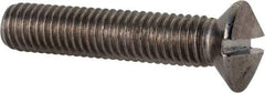 Value Collection - M8x1.25 Metric Coarse, 40mm OAL Slotted Drive Machine Screw - Oval Head, Grade 18-8 & A2 Stainless Steel, Uncoated, Without Washer - USA Tool & Supply