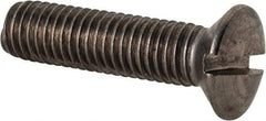 Value Collection - M10x1.50 Metric Coarse, 40mm OAL Slotted Drive Machine Screw - Oval Head, Grade 18-8 & A2 Stainless Steel, Uncoated, Without Washer - USA Tool & Supply