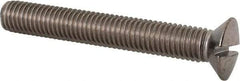 Value Collection - M10x1.50 Metric Coarse, 70mm OAL Slotted Drive Machine Screw - Oval Head, Grade 18-8 & A2 Stainless Steel, Uncoated, Without Washer - USA Tool & Supply