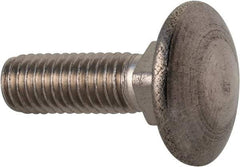 Value Collection - M5x0.8 16mm Length Under Head, Standard Square Neck, Carriage Bolt - Austenitic Grade A2 Stainless Steel, - USA Tool & Supply