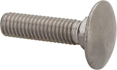 Value Collection - M6x1 25mm Length Under Head, Standard Square Neck, Carriage Bolt - Austenitic Grade A2 Stainless Steel, - USA Tool & Supply