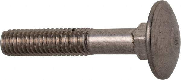 Value Collection - M6x1 35mm Length Under Head, Standard Square Neck, Carriage Bolt - Austenitic Grade A2 Stainless Steel, - USA Tool & Supply