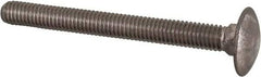 Value Collection - M6x1 60mm Length Under Head, Standard Square Neck, Carriage Bolt - Austenitic Grade A2 Stainless Steel, - USA Tool & Supply