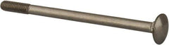 Value Collection - M6x1 100mm Length Under Head, Standard Square Neck, Carriage Bolt - Austenitic Grade A2 Stainless Steel, - USA Tool & Supply