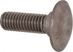 Value Collection - M8x1.25 25mm Length Under Head, Standard Square Neck, Carriage Bolt - Austenitic Grade A2 Stainless Steel, - USA Tool & Supply