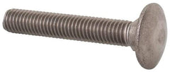 Value Collection - M8x1.25 50mm Length Under Head, Standard Square Neck, Carriage Bolt - Austenitic Grade A2 Stainless Steel, - USA Tool & Supply