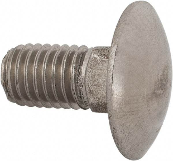 Value Collection - M10x1.5 20mm Length Under Head, Standard Square Neck, Carriage Bolt - Austenitic Grade A2 Stainless Steel, - USA Tool & Supply