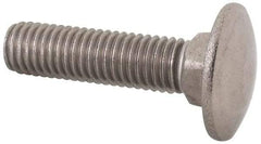 Value Collection - M10x1.5 40mm Length Under Head, Standard Square Neck, Carriage Bolt - Austenitic Grade A2 Stainless Steel, - USA Tool & Supply