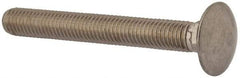 Value Collection - M10x1.5 80mm Length Under Head, Standard Square Neck, Carriage Bolt - Austenitic Grade A2 Stainless Steel, - USA Tool & Supply