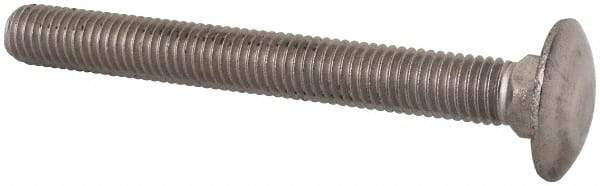 Value Collection - M10x1.5 90mm Length Under Head, Standard Square Neck, Carriage Bolt - Austenitic Grade A2 Stainless Steel, - USA Tool & Supply