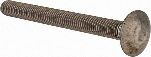 Value Collection - M10x1.5 100mm Length Under Head, Standard Square Neck, Carriage Bolt - Austenitic Grade A2 Stainless Steel, - USA Tool & Supply