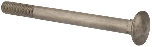 Value Collection - M10x1.5 120mm Length Under Head, Standard Square Neck, Carriage Bolt - Austenitic Grade A2 Stainless Steel, - USA Tool & Supply