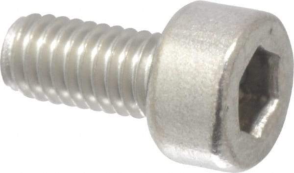 Value Collection - M3x0.50 Metric Coarse Hex Socket Drive, Socket Cap Screw - Grade 316 & Austenitic A4 Stainless Steel, Uncoated, Fully Threaded, 6mm Length Under Head - USA Tool & Supply