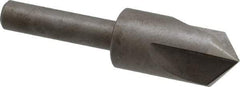 Keo - 1/2" Head Diam, 1/4" Shank Diam, 3 Flute 100° High Speed Steel Countersink - Bright Finish, 2" OAL, Single End, Straight Shank, Right Hand Cut - USA Tool & Supply