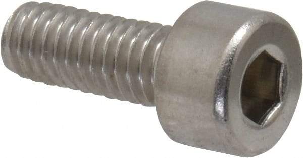 Value Collection - M4x0.70 Metric Coarse Hex Socket Drive, Socket Cap Screw - Grade 316 & Austenitic A4 Stainless Steel, Uncoated, Fully Threaded, 10mm Length Under Head - USA Tool & Supply
