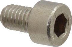 Value Collection - M5x0.80 Metric Coarse Hex Socket Drive, Socket Cap Screw - Grade 316 & Austenitic A4 Stainless Steel, Uncoated, Fully Threaded, 8mm Length Under Head - USA Tool & Supply