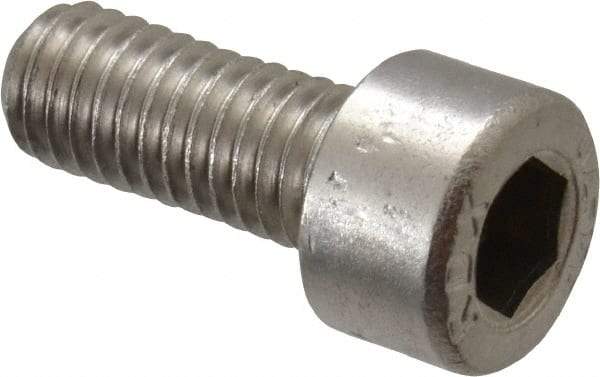 Value Collection - M5x0.80 Metric Coarse Hex Socket Drive, Socket Cap Screw - Grade 316 & Austenitic A4 Stainless Steel, Uncoated, Fully Threaded, 12mm Length Under Head - USA Tool & Supply