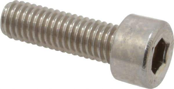 Value Collection - M5x0.80 Metric Coarse Hex Socket Drive, Socket Cap Screw - Grade 316 & Austenitic A4 Stainless Steel, Uncoated, Fully Threaded, 16mm Length Under Head - USA Tool & Supply