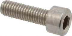 Value Collection - M5x0.80 Metric Coarse Hex Socket Drive, Socket Cap Screw - Grade 316 & Austenitic A4 Stainless Steel, Uncoated, Fully Threaded, 16mm Length Under Head - USA Tool & Supply