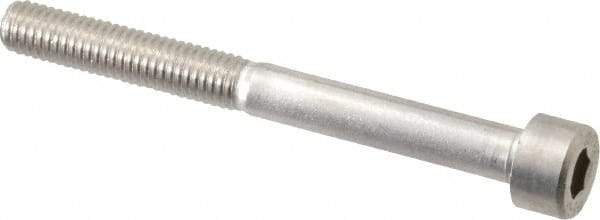 Value Collection - M5x0.80 Metric Coarse Hex Socket Drive, Socket Cap Screw - Grade 316 & Austenitic A4 Stainless Steel, Uncoated, Partially Threaded, 50mm Length Under Head - USA Tool & Supply