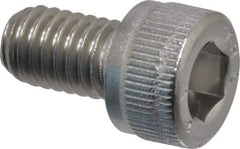 Value Collection - M6x1.00 Metric Coarse Hex Socket Drive, Socket Cap Screw - Grade 316 & Austenitic A4 Stainless Steel, Uncoated, Fully Threaded, 10mm Length Under Head - USA Tool & Supply