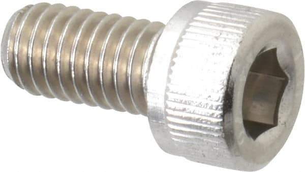 Value Collection - M6x1.00 Metric Coarse Hex Socket Drive, Socket Cap Screw - Grade 316 & Austenitic A4 Stainless Steel, Uncoated, Fully Threaded, 12mm Length Under Head - USA Tool & Supply