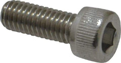 Value Collection - M6x1.00 Metric Coarse Hex Socket Drive, Socket Cap Screw - Grade 316 & Austenitic A4 Stainless Steel, Uncoated, Fully Threaded, 16mm Length Under Head - USA Tool & Supply